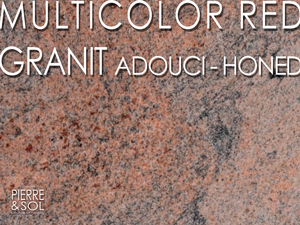 Granit rouge Multicolor Red Inde adouci
