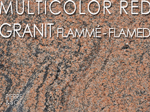 Granit rouge Multicolor Red Inde flammé