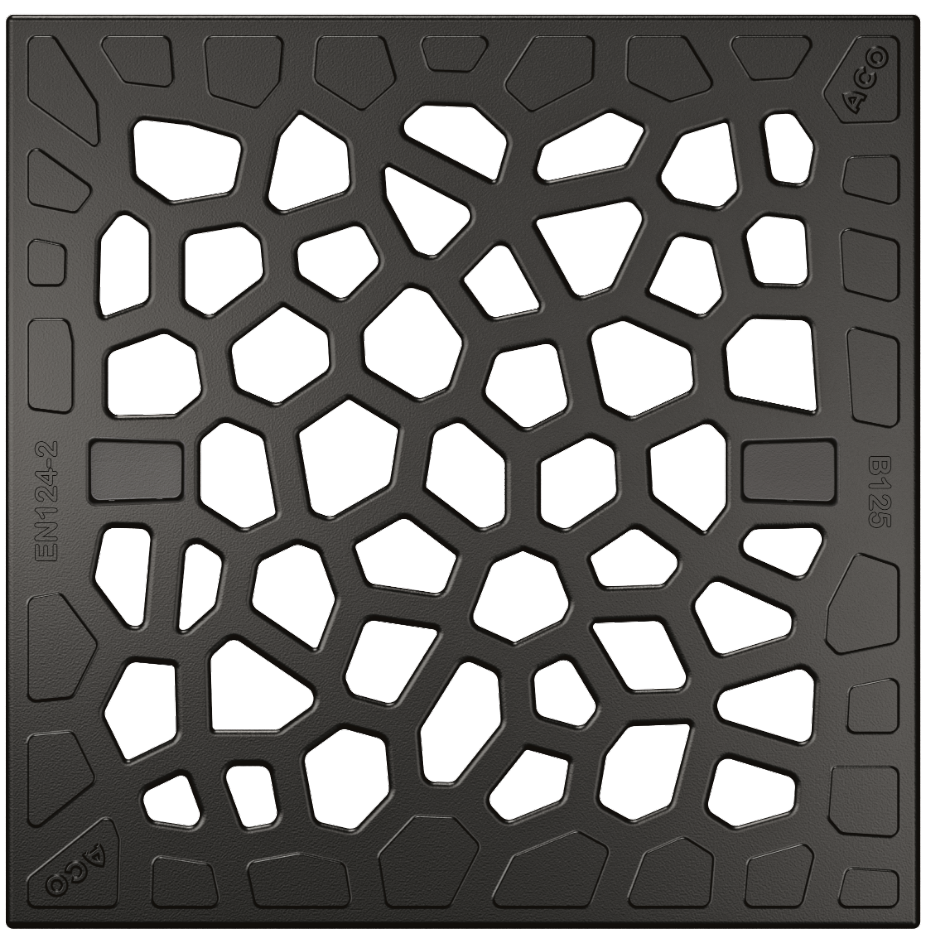 Europoint - Rejilla de diseño Voronoï de hierro fundido - B 125