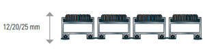 Detalhe do capacho de design Verimpex Cleanmid Light