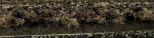 detail op maat gemaakte deurmat gummiflor herstel rosco