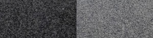 Detail maßgeschneiderte Fußmatte Polyfloor schwarz oder grau Rosco